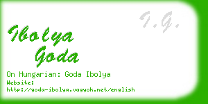 ibolya goda business card